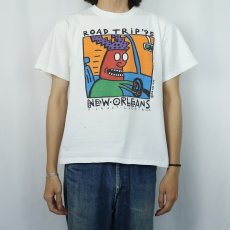 画像2: 90's BIG HEAD DESIGNS USA製 "ROAD TRIP'95" アートプリントTシャツ M (2)