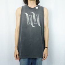 画像3: Hart & Huntington Clothing Co. タトゥーブランドプリントカットオフTシャツ BLACK  (3)