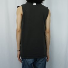 画像3: 90's RUSSELL ATHLETIC USA製 カットオフ 無地ポケットTシャツ BLACK L (3)