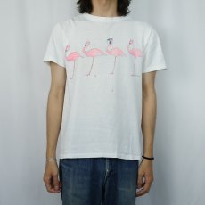 画像2: 90's SEA DOG USA製 フラミンゴプリントTシャツ M (2)