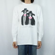 画像2: 90's USA製 "Moos Bros." 映画パロディプリントロンT L (2)