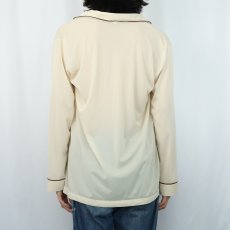 画像3: 70〜80's JCPenney ナイロンオープンカラーシアーシャツ L (3)