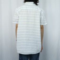 画像3: 2015SS Patagonia ORGANIC COTTON ボーダー柄 コットンボタンダウンシャツ XL (3)
