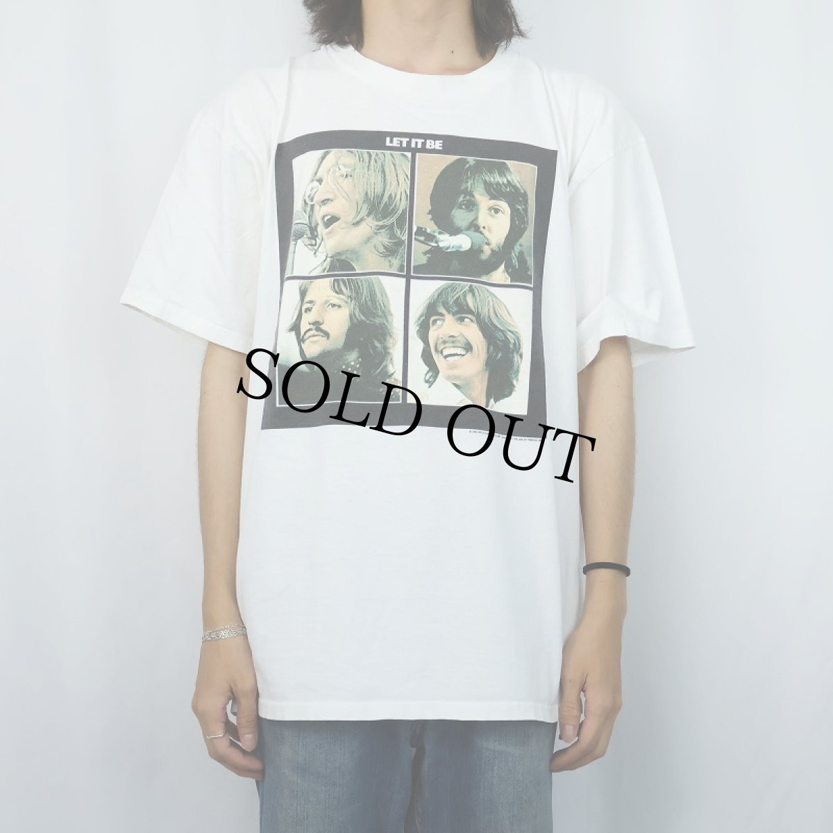 画像2: 90's THE BEATLES "LET IT BE" ロックバンドプリントTシャツ XL (2)