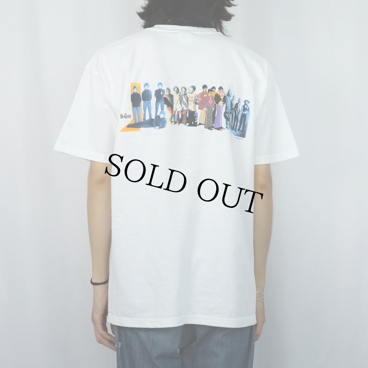 画像4: 2000's THE BEATLES "BEATLES FOR SALE" ロックバンドプリントTシャツ L (4)