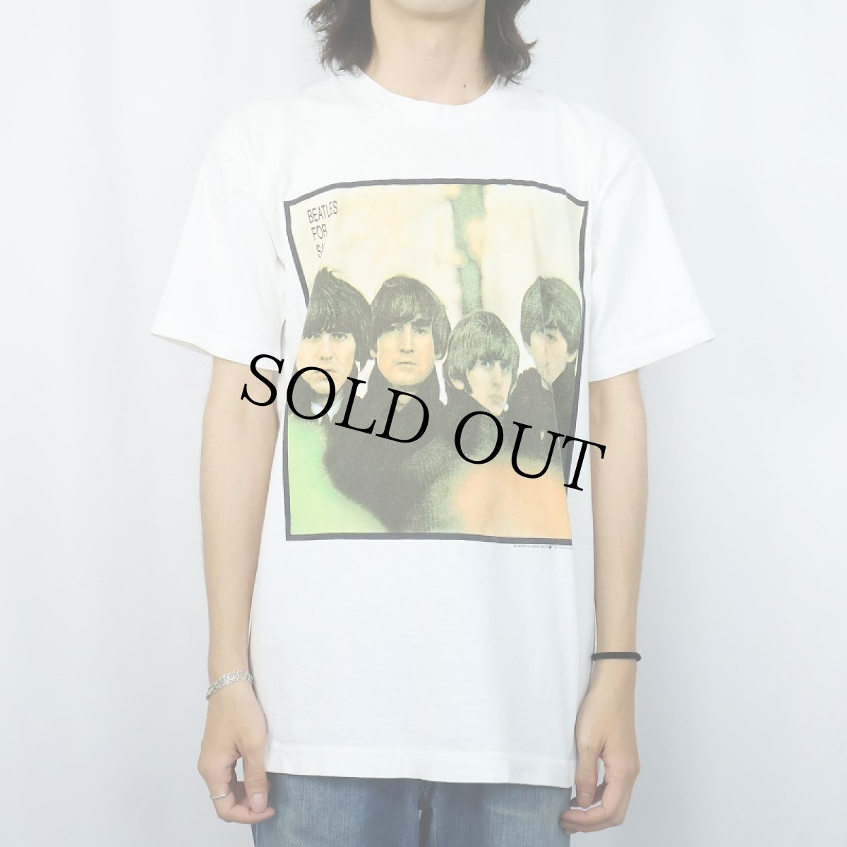 画像3: 90's THE BEATLES USA製 "BEATLES FOR SALE" ロックバンド アルバムプリントTシャツ L (3)