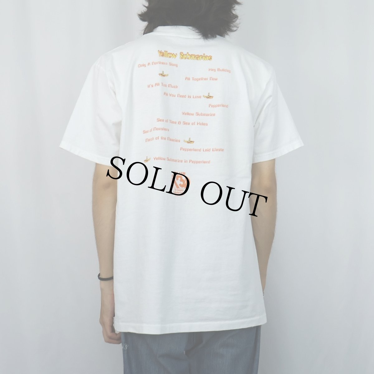 画像4: 90's THE BEATLES USA製 "Yellow Submarine" ロックバンドプリントTシャツ L (4)