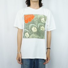 画像2: 90's THE BEATLES "RUBBER SOUL" ロックバンドアルバムTシャツ L (2)