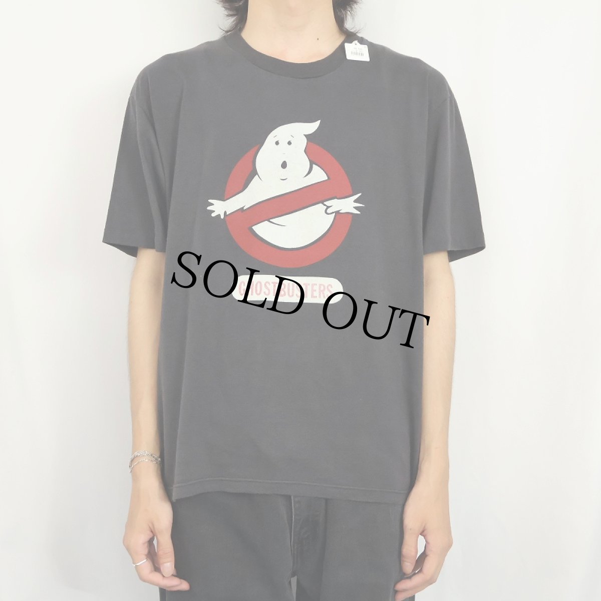 画像2: 90's GHOSTBUSTERS ロゴプリント 映画Tシャツ BLACK (2)