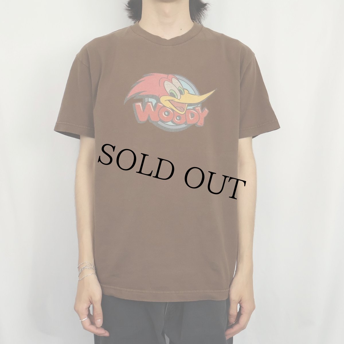 画像2: WOODY WOODPECKER キャラクタープリントTシャツ M (2)