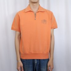 画像2: 90's POLO SPORT Ralph Lauren ハーフジップ 半袖スウェット M (2)