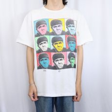 画像2: 90's The Three Stooges USA製 "moe" アートパロディ コメディアンプリントTシャツ XL (2)