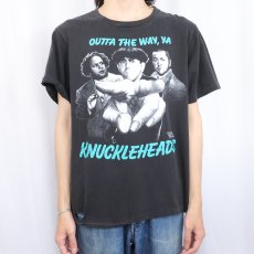 画像2: 90's The Three Stooges USA製 "OUTTA THE WAY,YA" コメディアンプリントTシャツ BLACK L (2)