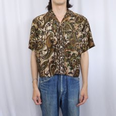 画像2: 〜70's Tropicana HONOLULU製 総柄 ハワイアンシャツ  (2)
