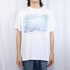 画像2: 90's Claude Monet "Water Lilies" アートプリントTシャツ L (2)