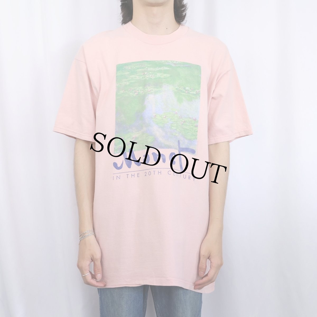 画像2: 90's Claude Monet "Water Lilies" アートプリントTシャツ (2)
