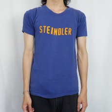 画像2: 60's Russell Southern USA製 "STEINDLER" フロッキープリントTシャツ L (2)