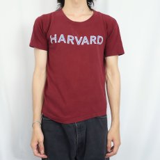 画像2: 70's Champion バータグ USA製 "HARVARD" プリントTシャツ M (2)