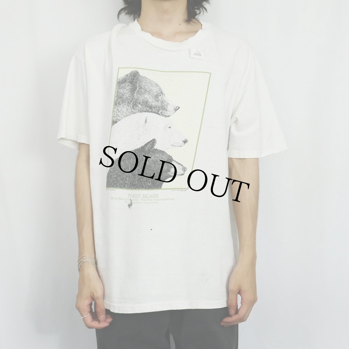 画像2: 80's LIBERTY GRAPHICS USA製 "THREE BEARS" イラストプリントTシャツ XL (2)