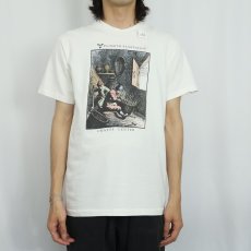 画像2: 90's PLIMOTH PLANTATION CRAFTS CENTER USA製 プリントTシャツ M (2)