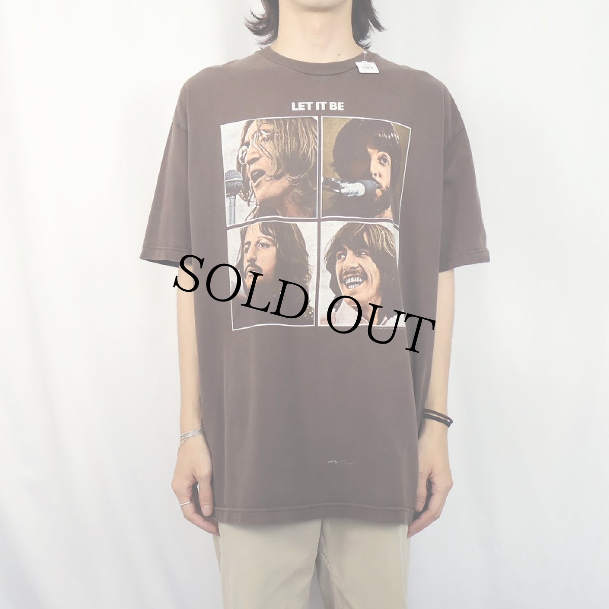 画像2: 2000's THE BEATLES "LET IT BE" ロックバンドプリントTシャツ XL (2)