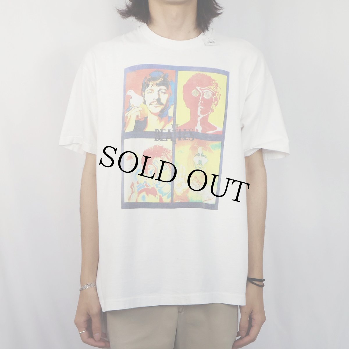 画像2: THE BEATLES ロックバンド プリントTシャツ XL (2)