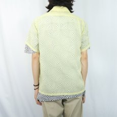 画像3: 50〜60's BLUE BELL シアサッカー シースルーオープンカラーシャツ S (3)