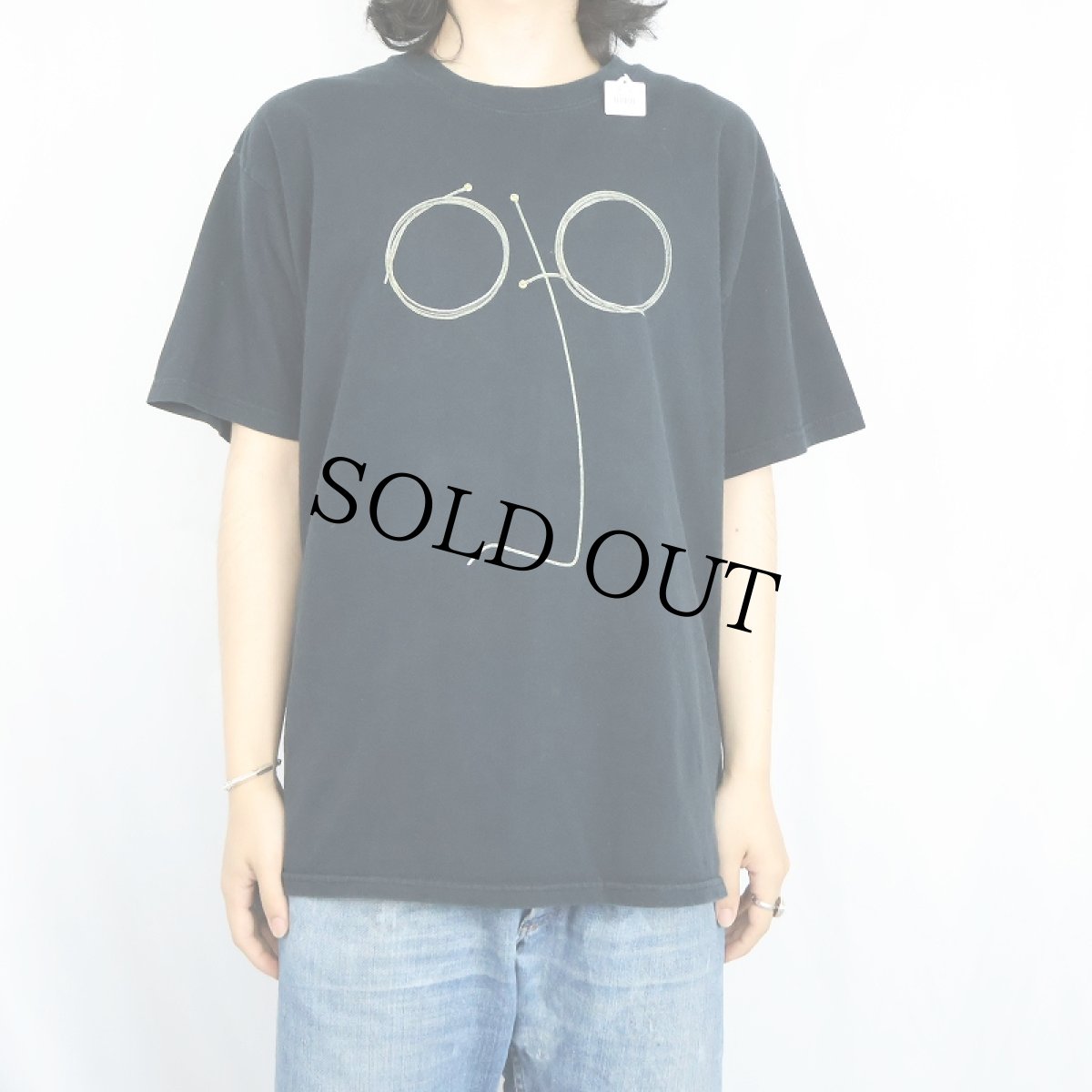 画像3: John Lennon ミュージシャンプリントTシャツ BLACK L (3)