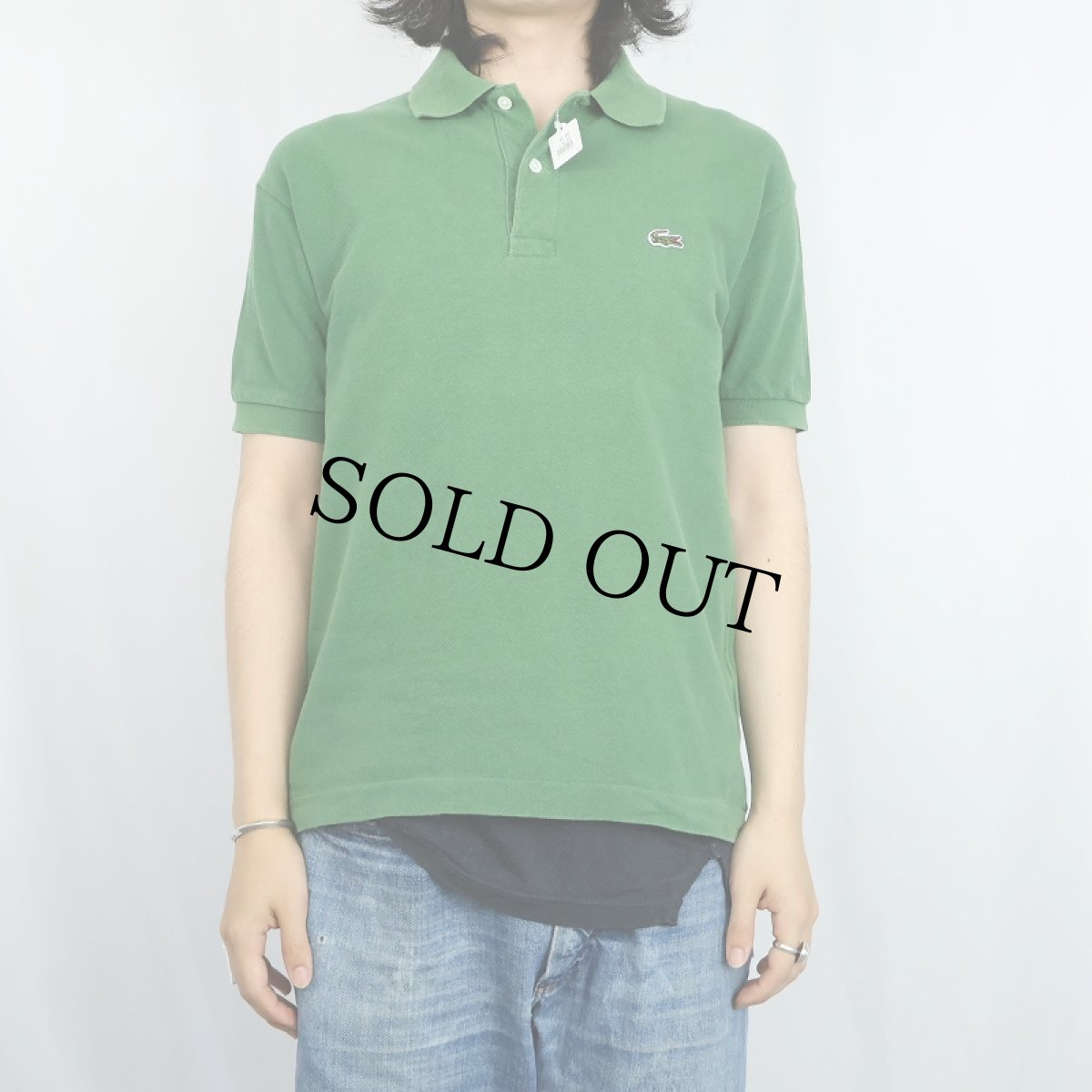 画像2: 70〜80's CHEMISE LACOSTE FRANCE製 ロゴワッペンポロシャツ SIZE 3 (2)