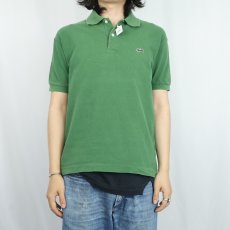 画像2: 70〜80's CHEMISE LACOSTE FRANCE製 ロゴワッペンポロシャツ SIZE 3 (2)