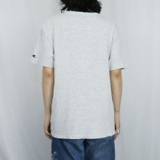 画像3: 90's Champion 青刺繍タグ 後期 USA製 ロゴプリントTシャツ L (3)