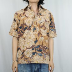 画像2: 70's Surf Line HAWAII 総柄 プルオーバーシャツ  (2)