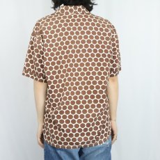 画像3: 70's Capri ドット柄 コットンシャツ L (3)