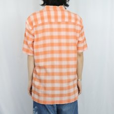 画像3: 2019SS Patagonia チェック柄 ちりめん A/Cシャツ L (3)
