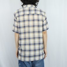 画像3: Patagonia チェック柄 ちりめん A/Cシャツ M (3)