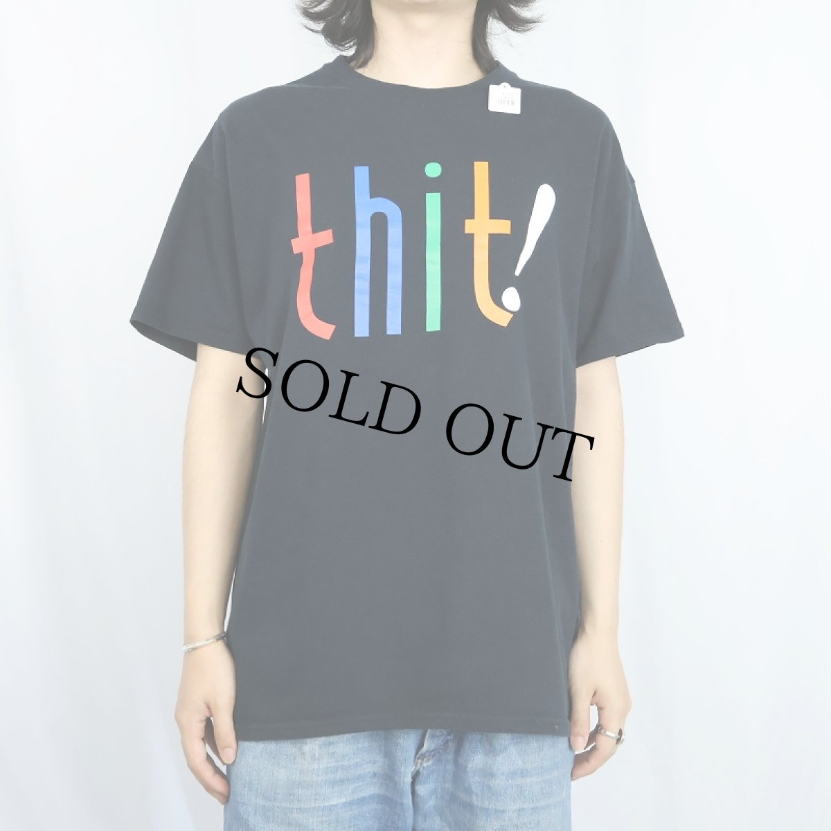 画像2: "thit!" ソーシャルメディアプリントTシャツ BLACK L (2)