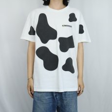 画像2: 90's GATEWAY200 USA製 牛柄 コンピューター企業Tシャツ L (2)