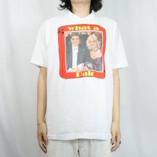 画像2: 90's "what a Pair" USA製 フォトプリントTシャツ L (2)