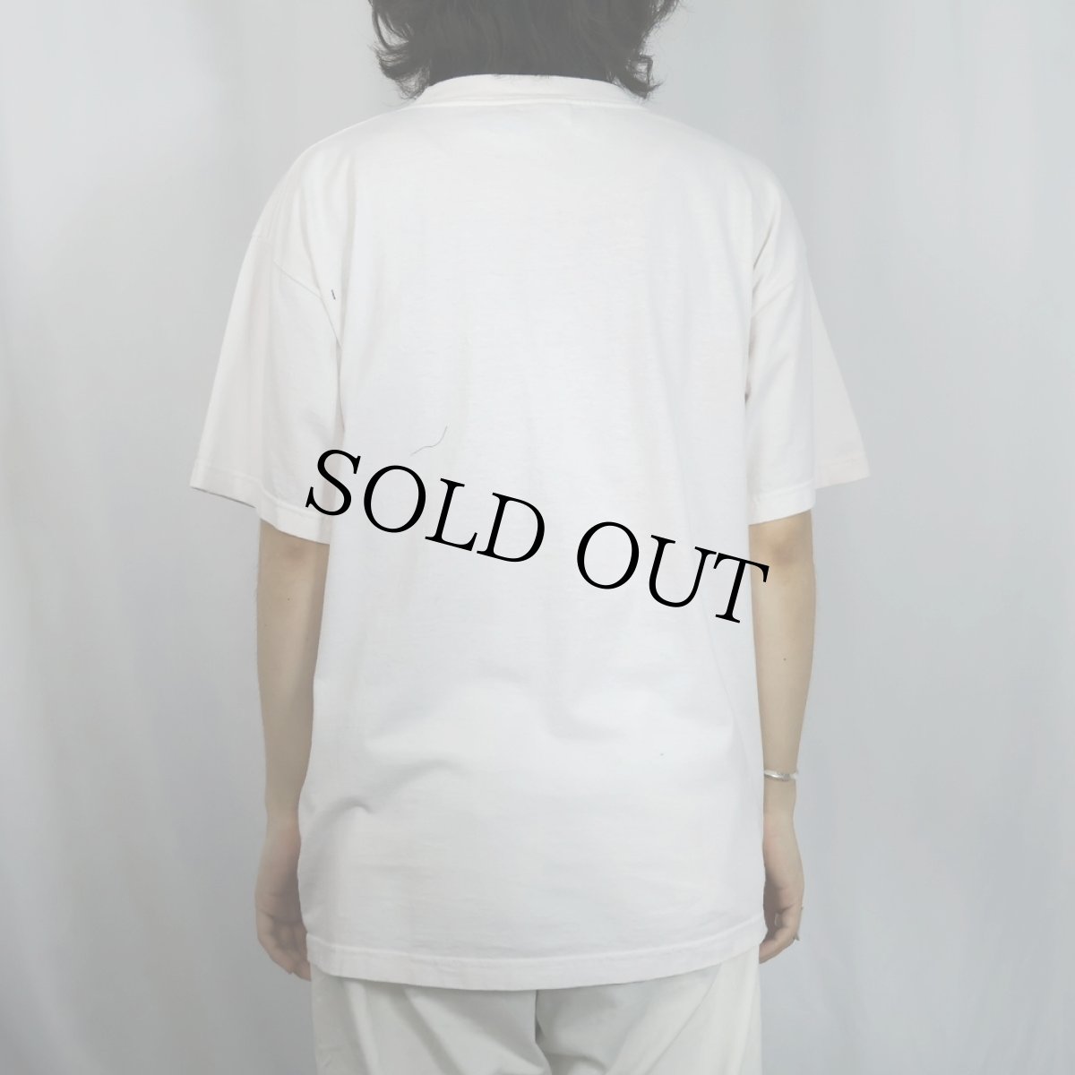 画像3: 【SALE】 ブタ イラストプリントTシャツ L (3)