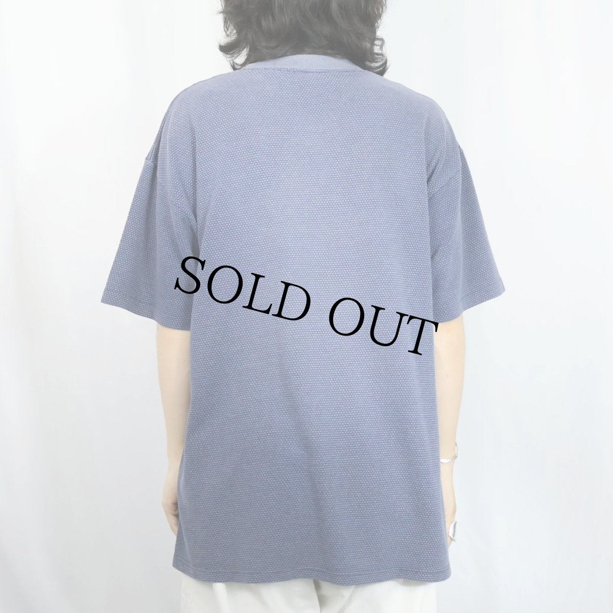 画像3: 90's SPECIAL T CANADA製 ハニカム 無地Tシャツ NAVY XL (3)