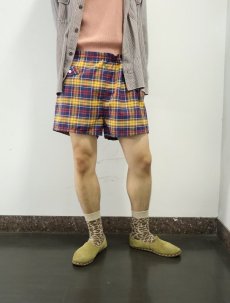 画像2: 70's SEARS チェック柄 ショーツ L (2)