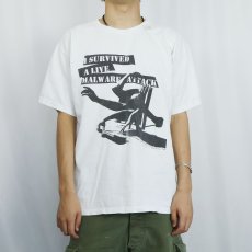 画像3: SOPHOS サイバーセキュリティ企業プリントTシャツ L (3)