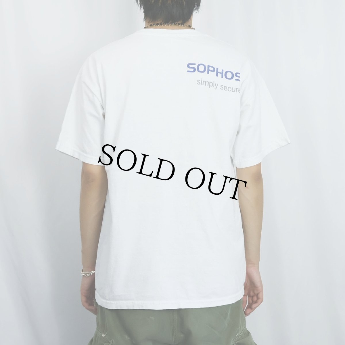 画像4: SOPHOS サイバーセキュリティ企業プリントTシャツ L (4)