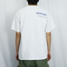 画像4: SOPHOS サイバーセキュリティ企業プリントTシャツ L (4)