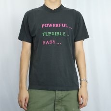 画像3: 80's GOLDEN SOFTWARE,INC. USA製 "POWERFUL FLEXIBLW EASY" テック企業プリントTシャツ BLACK L (3)