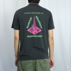 画像4: 80's GOLDEN SOFTWARE,INC. USA製 "POWERFUL FLEXIBLW EASY" テック企業プリントTシャツ BLACK L (4)