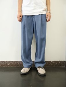 画像3: 50's UNKNOWN カスリ柄 レーヨンサマースラックス W31 (3)