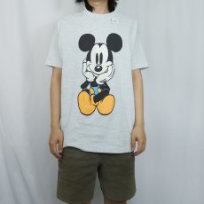 画像3: 90's 青パンミッキー キャラクタープリントＴシャツ  (3)
