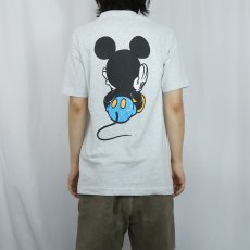 画像4: 90's 青パンミッキー キャラクタープリントＴシャツ  (4)