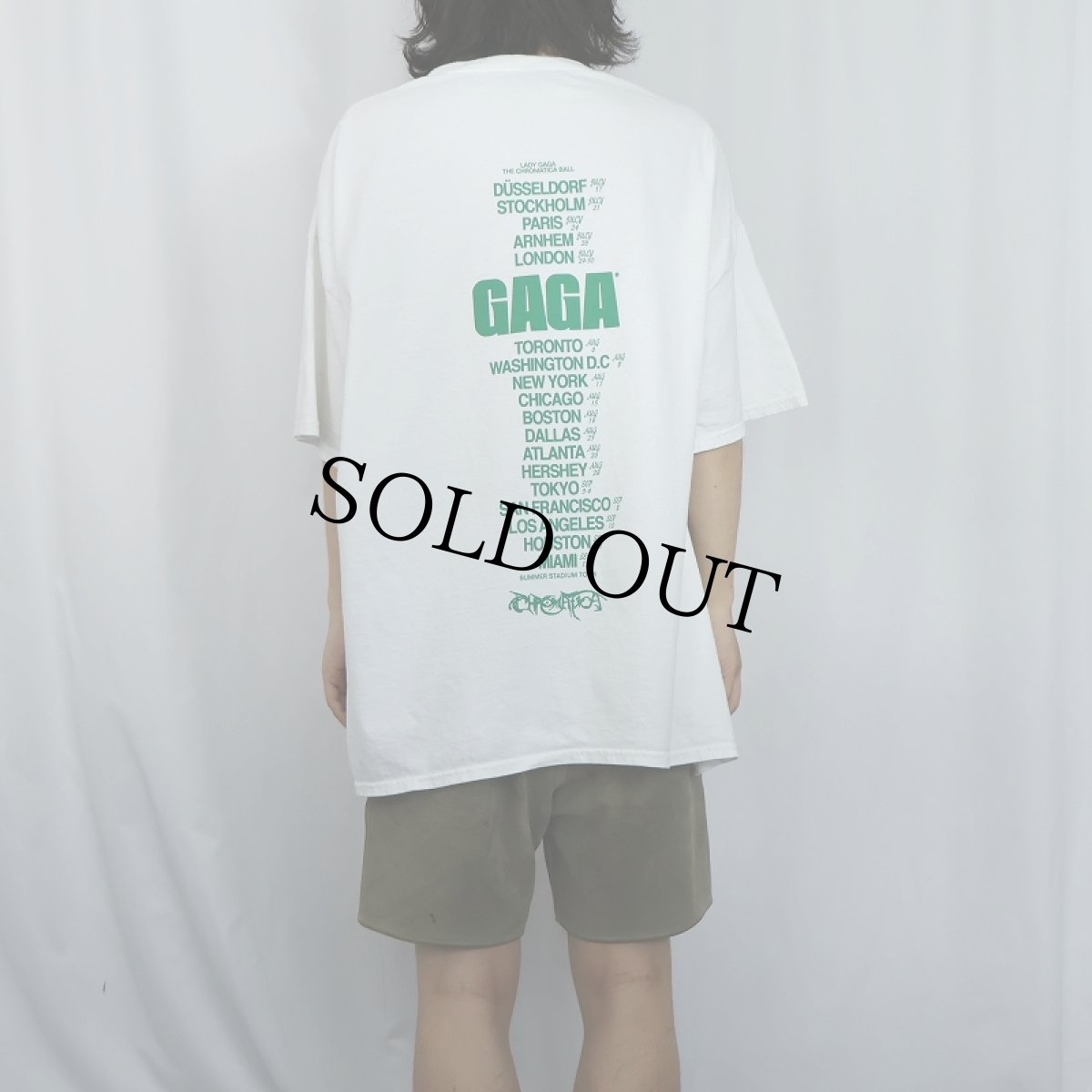 画像4: Lady Gaga "The Chromatica Ball" ツアープリントTシャツ XXL (4)